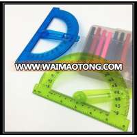 Factory high quality plastic protractor with swing arm